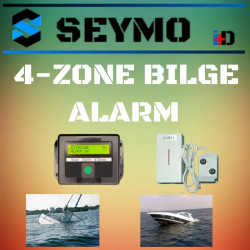 Bilge alarm 4 programmable zones wireless